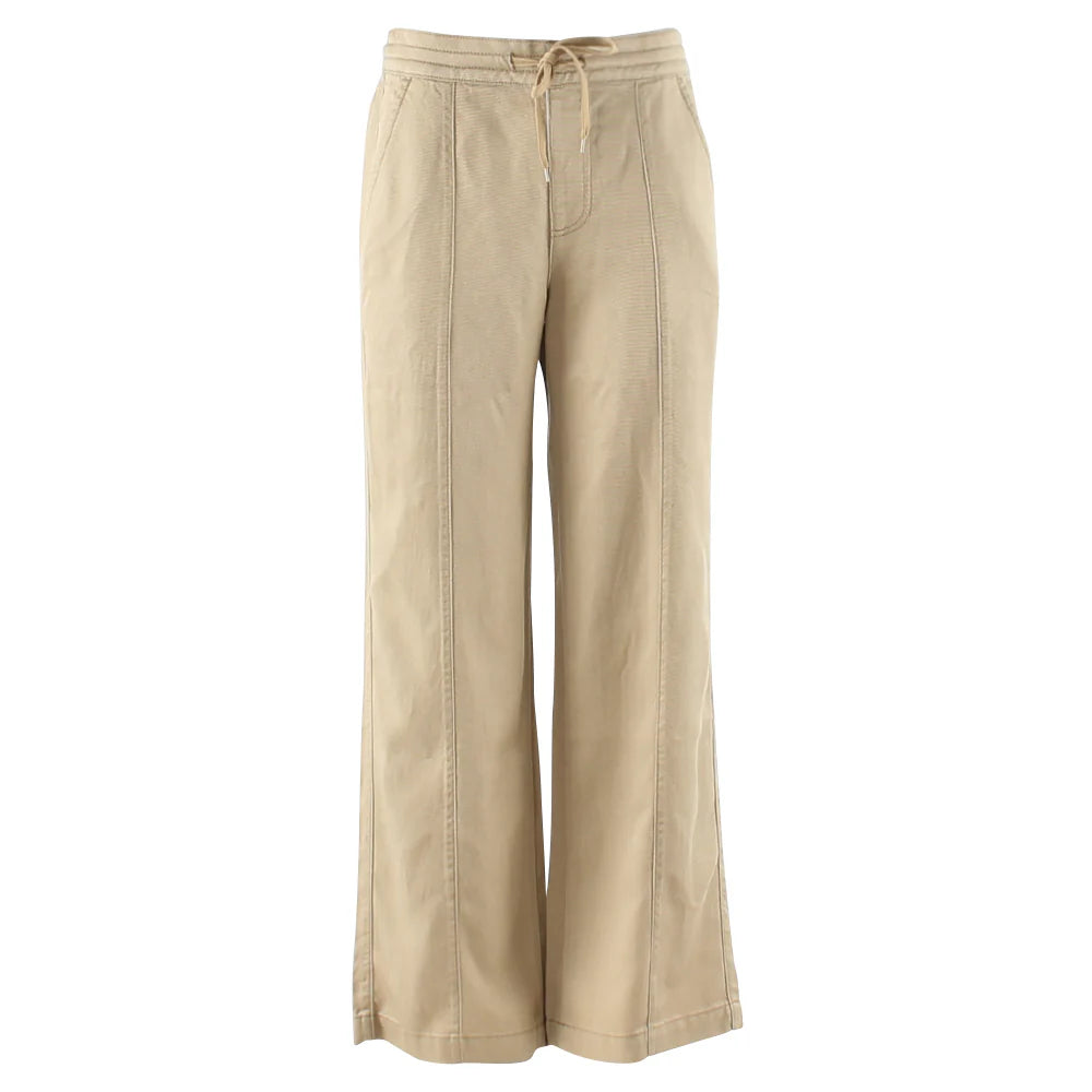 Relax & Renew Kiera taupe wide leg trouser
