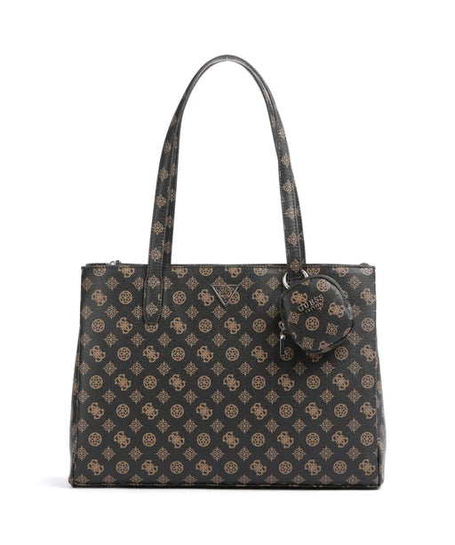 Guess brown logo power play tote bag QG900624