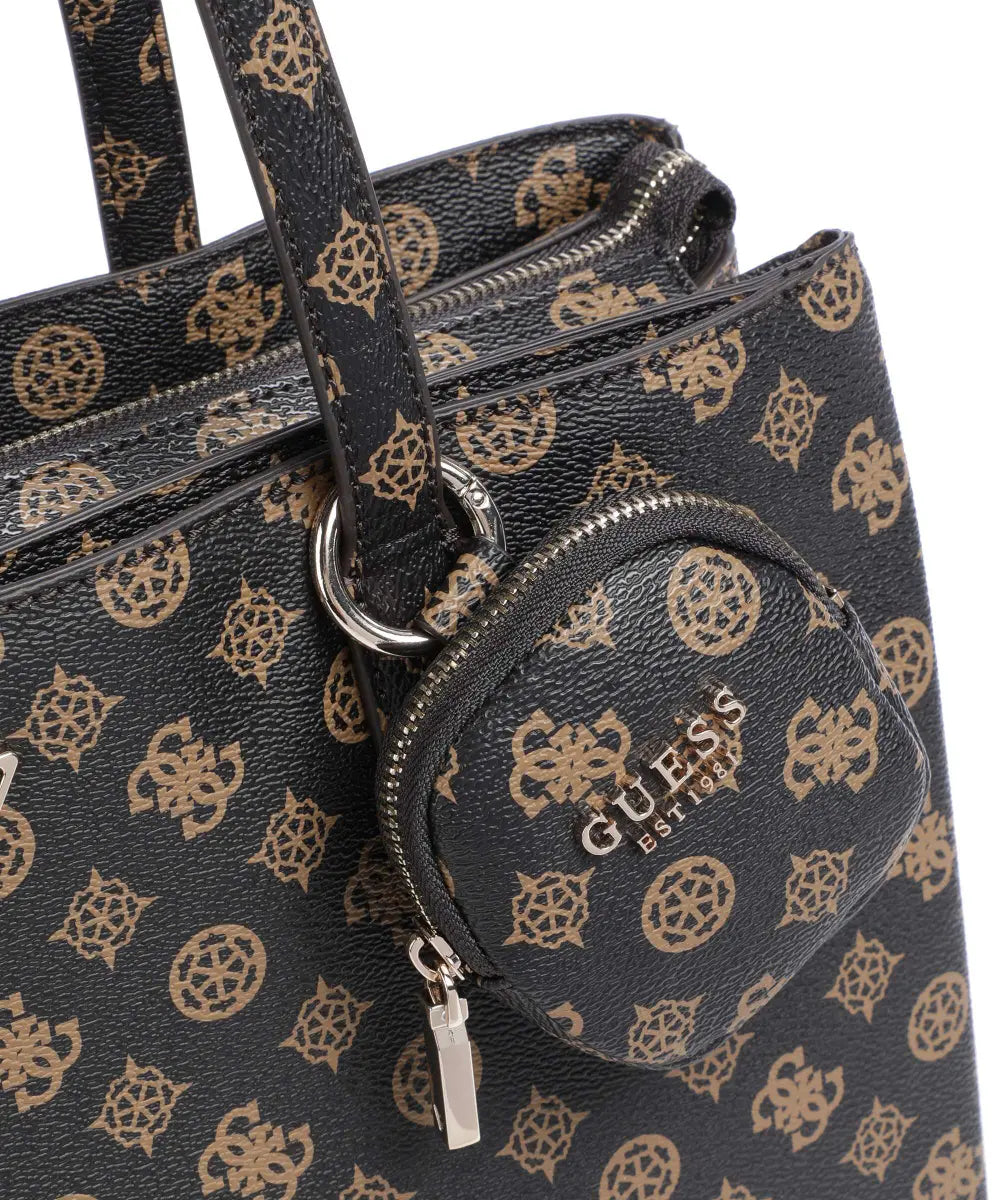 Guess brown logo power play tote bag QG900624