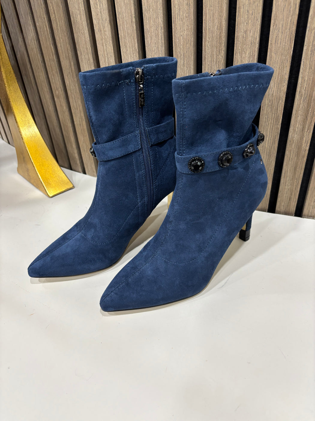Tranmine sapphire navy boots