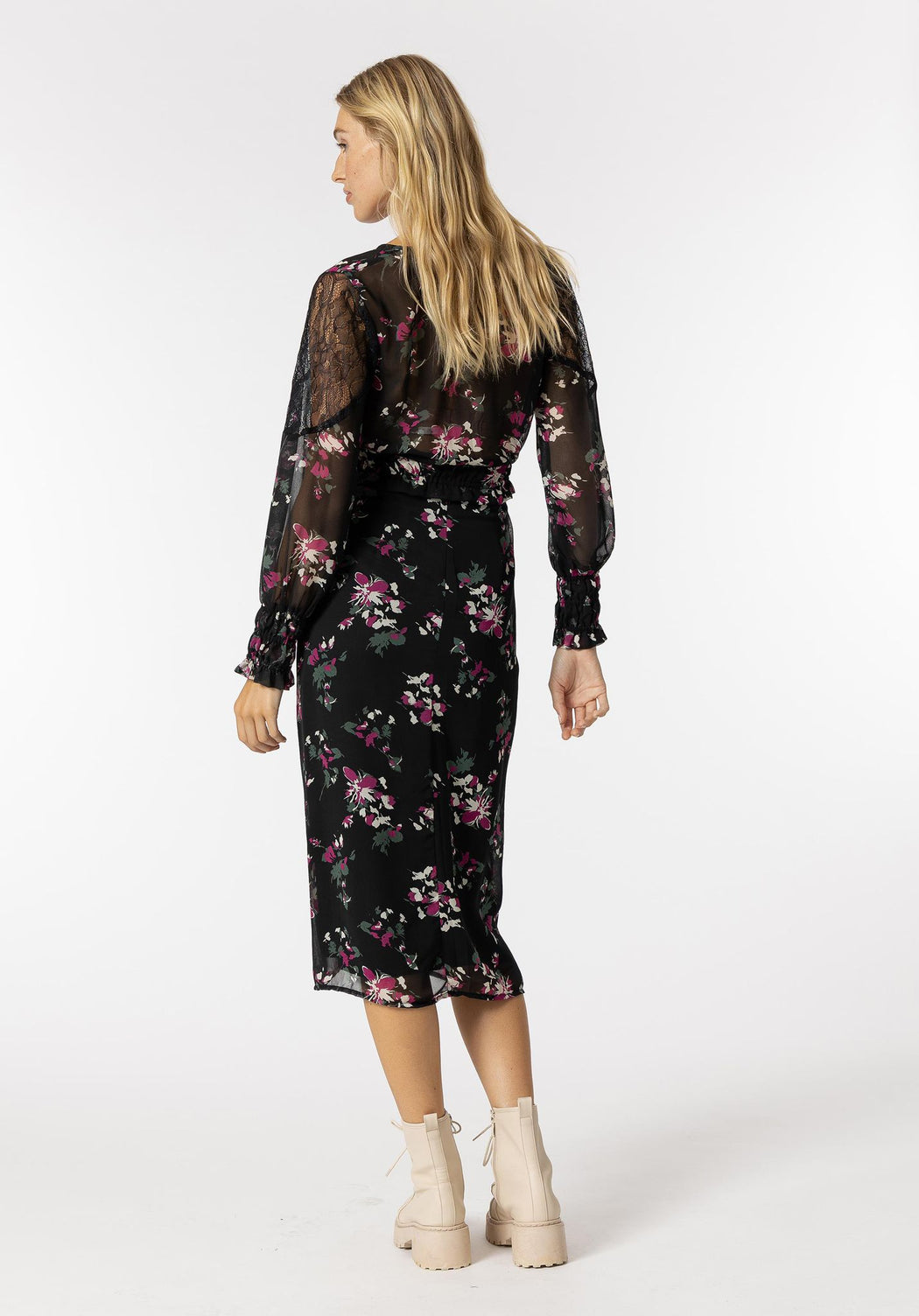 Sebastian floral midi skirt