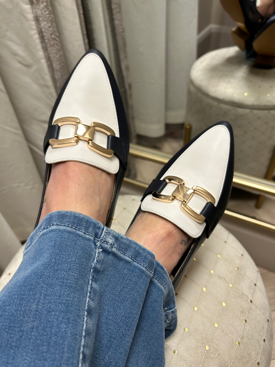 Garford sapphire slingback