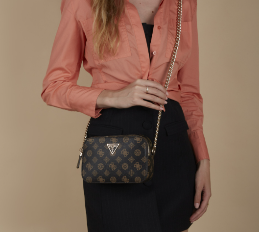 PT787914 Mocha logo noelle crossbody