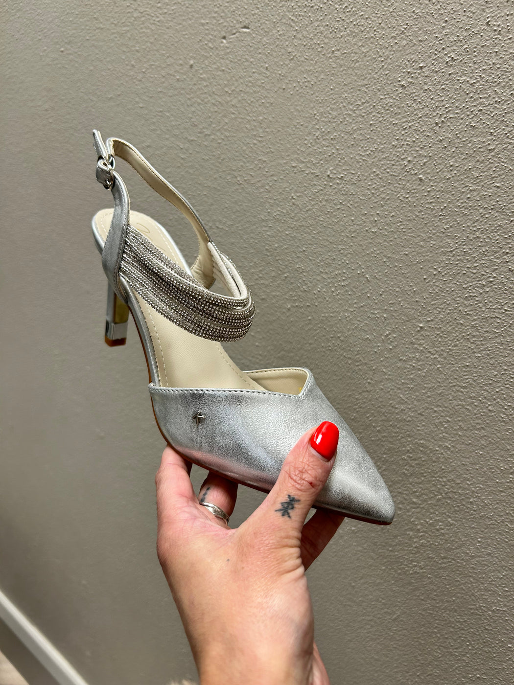 Wishaw Chrome Sparkle Heel