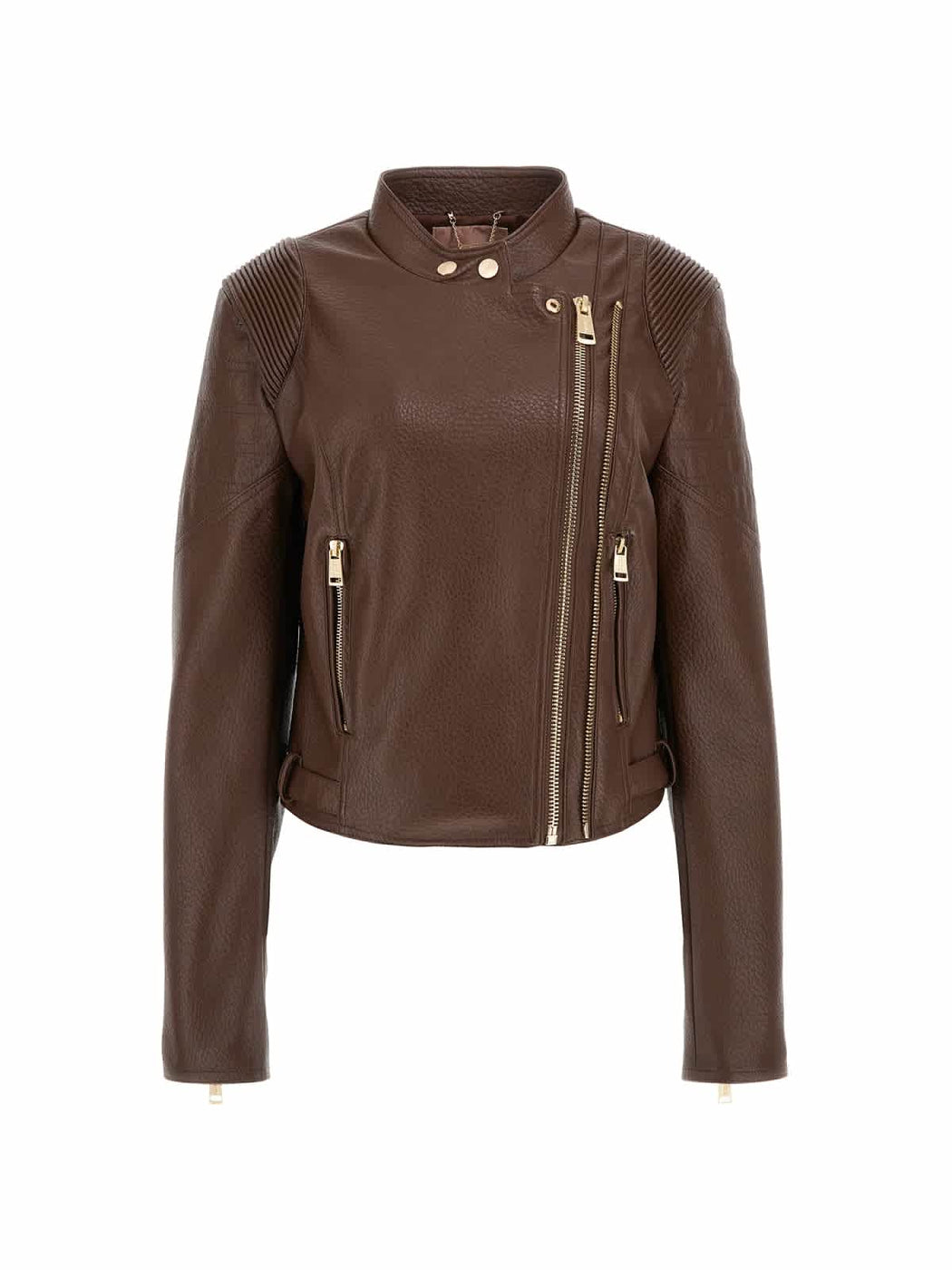 Guess jeannine chocolate brown pu jacket