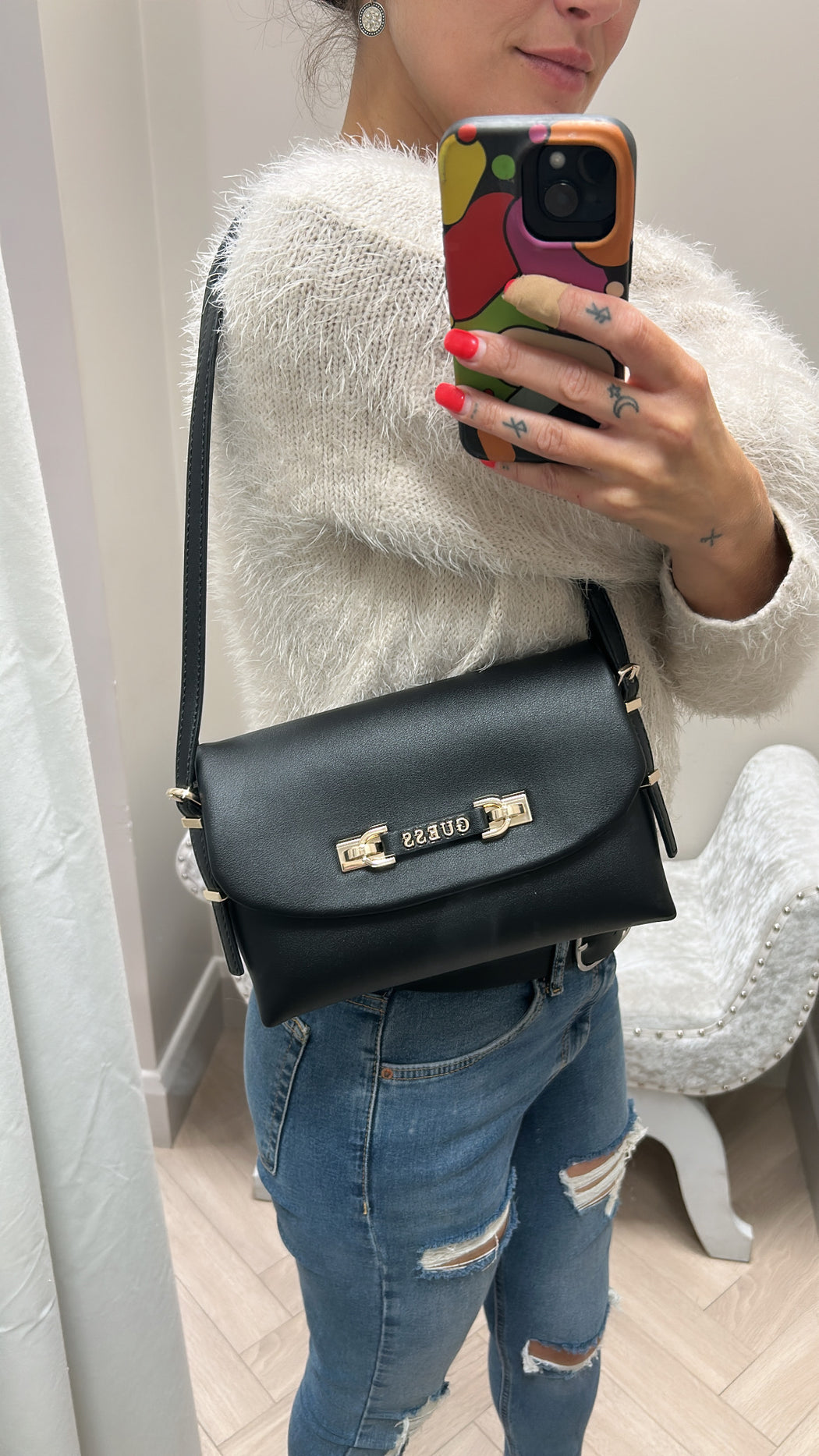 Guess black LEFIA Bag. BG964419