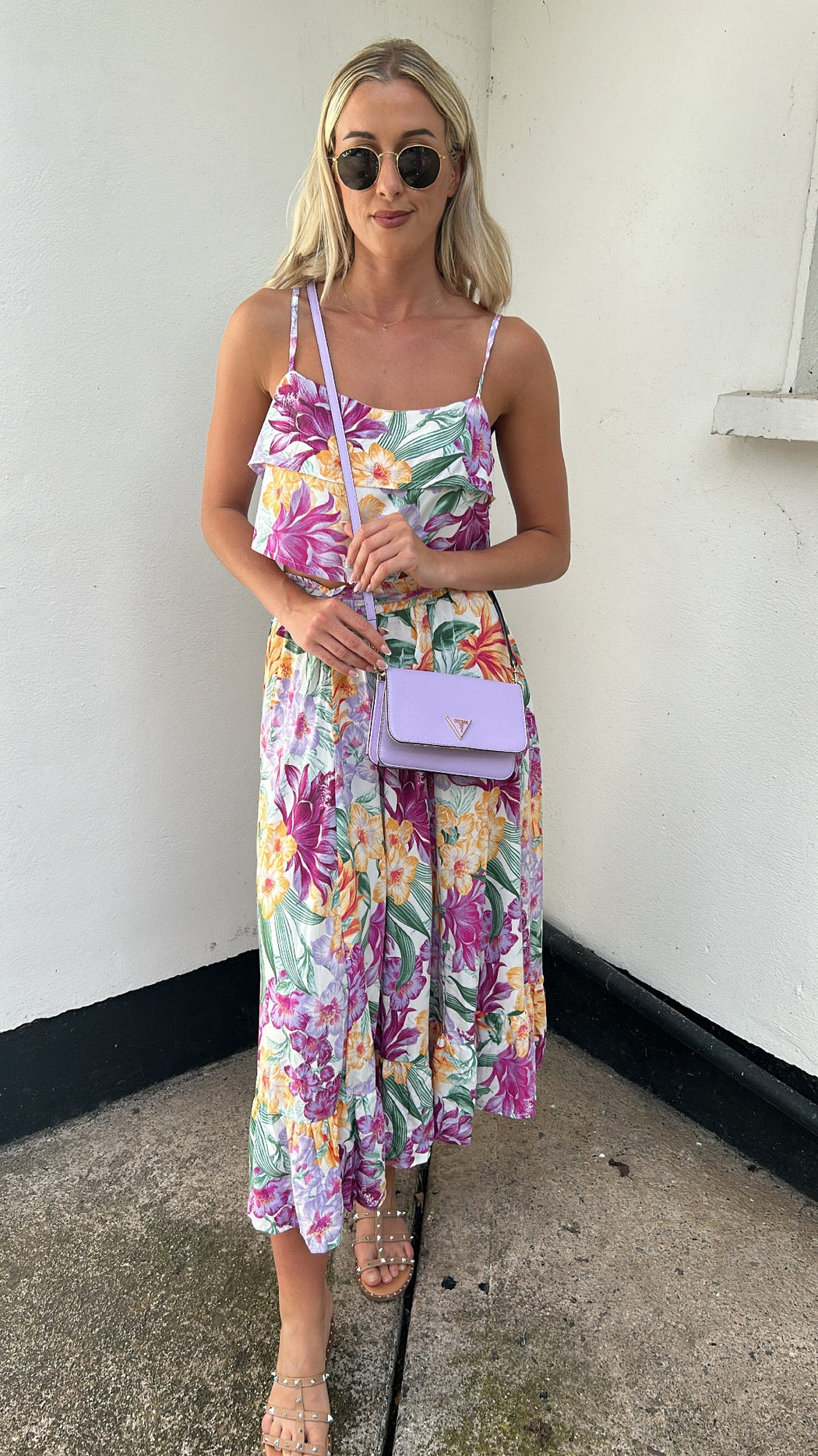 Honolulu print maxi & top set