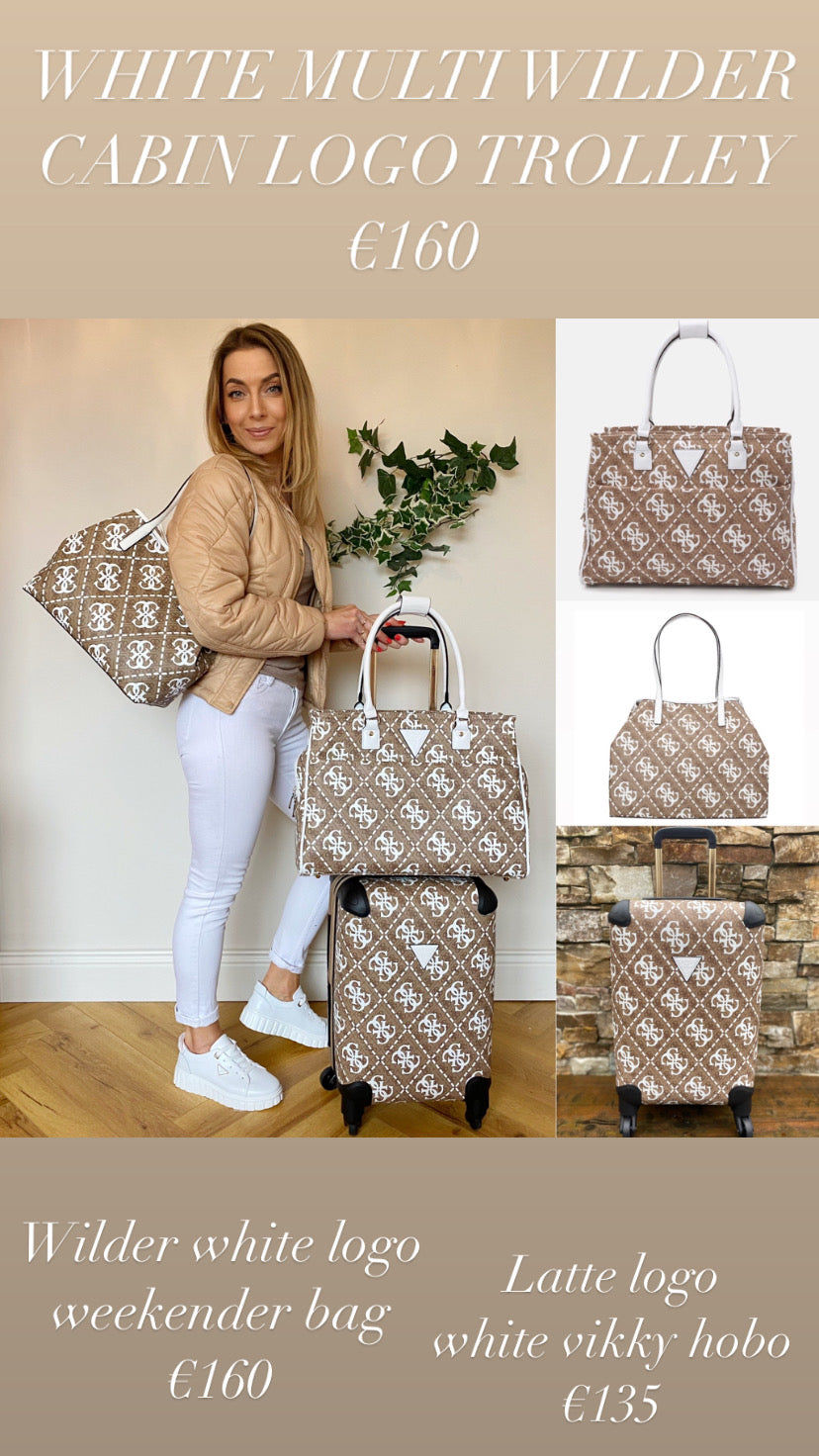 WHITE MULTI WILDER CABIN LOGO TROLLEY