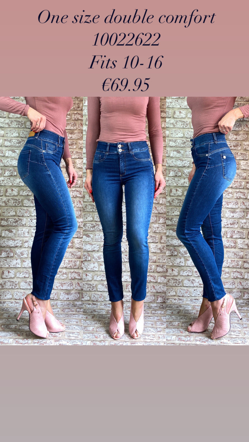 One size blue denim double comfort 10022622
