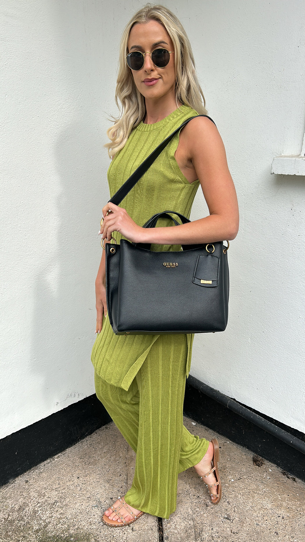 Green Nena rib top