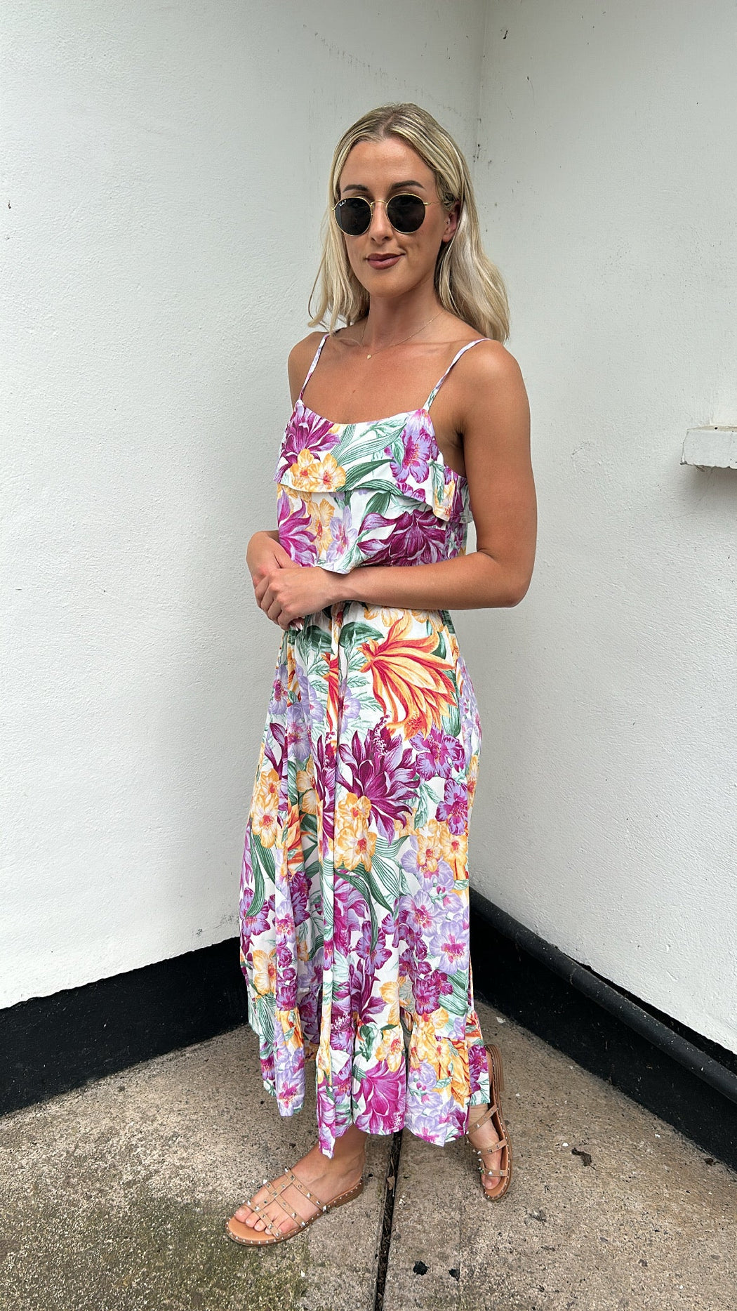 Honolulu print maxi & top set