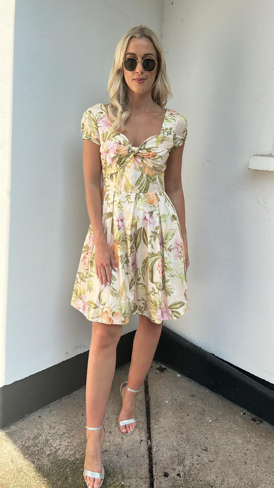 Floral karida Guess sweetheart dress