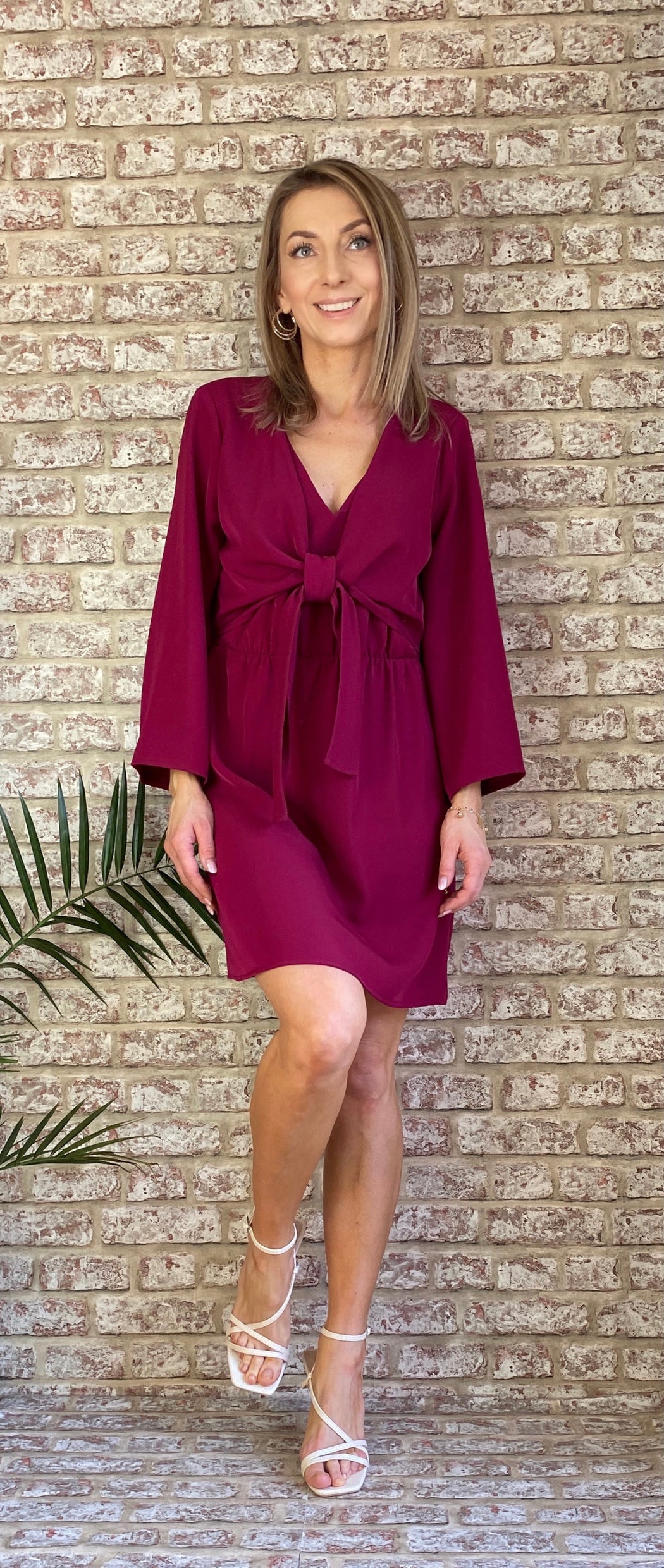 Arzene sale magenta dress
