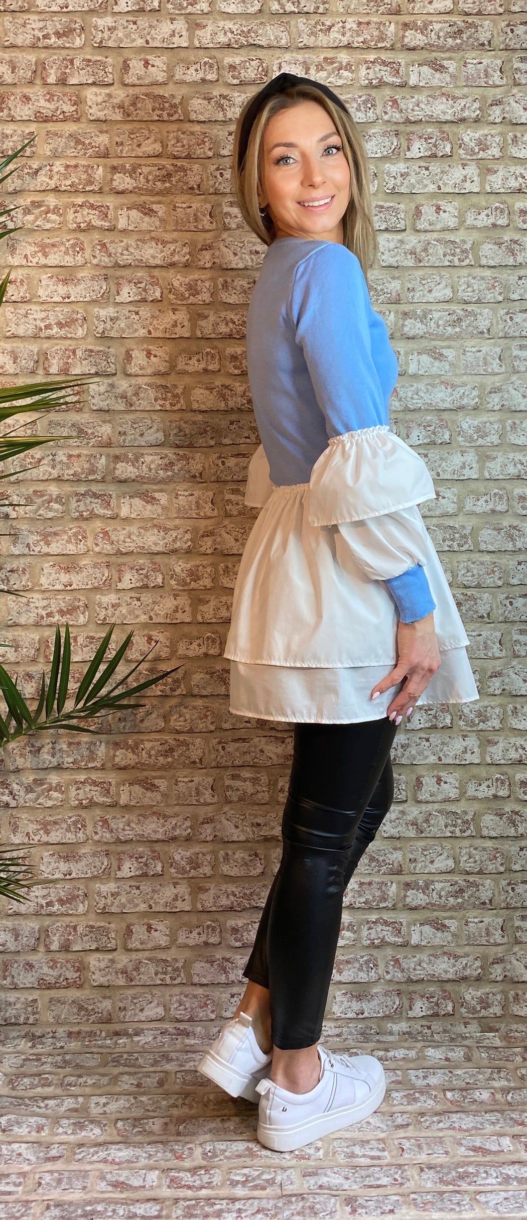 Jessica Blue peplum hem  Knit