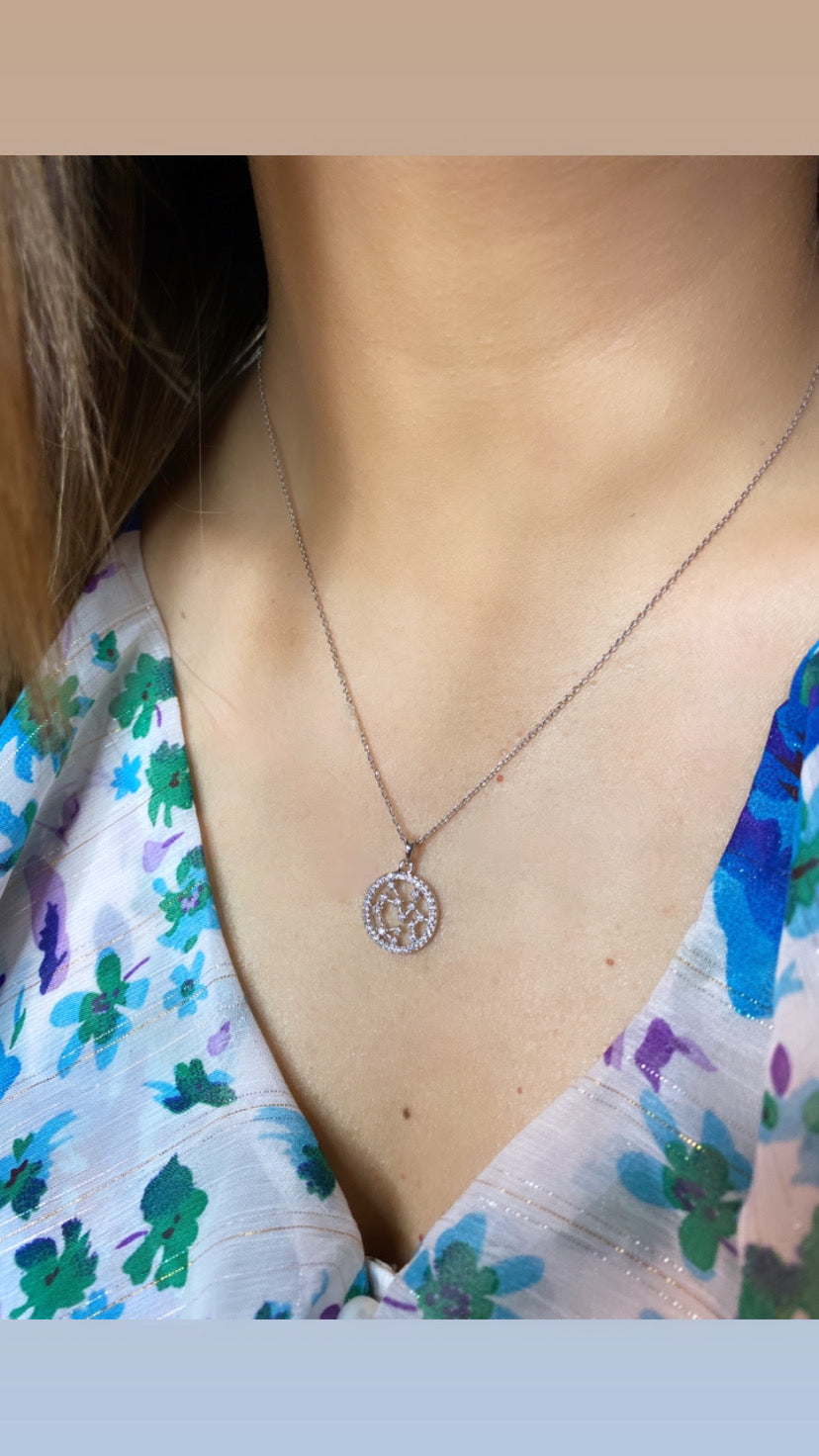 P134NAP LAYLA RHODIUM PENDANT