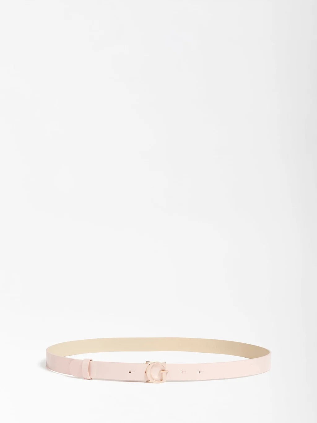 BW7578VIN25 Blush pink guess logo belt