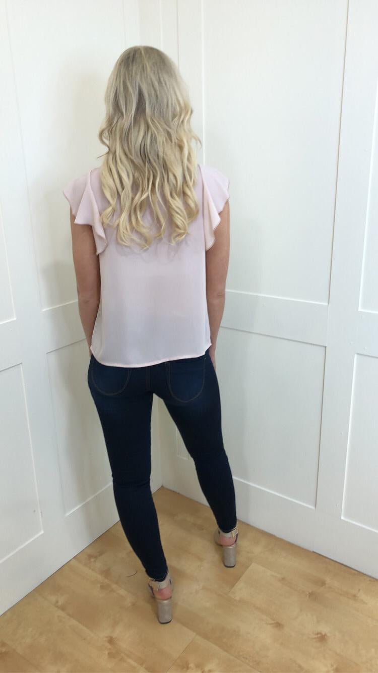 Hayley Blush Bow Blouse