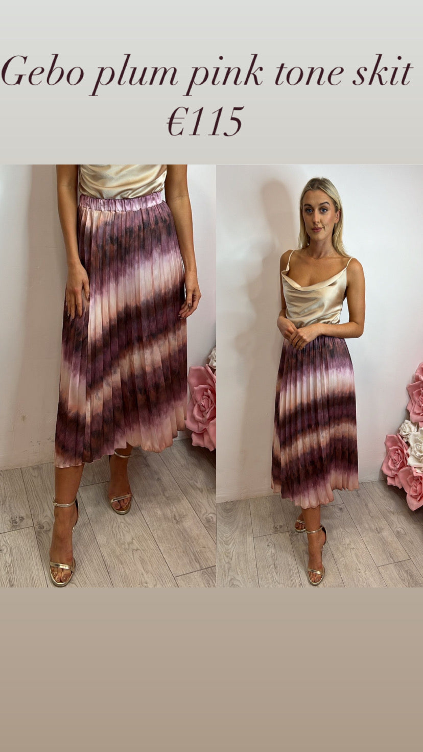 Gebo plum pink tone skit