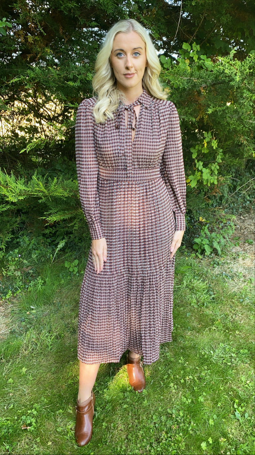 Dalliance traffic navy print dress sale