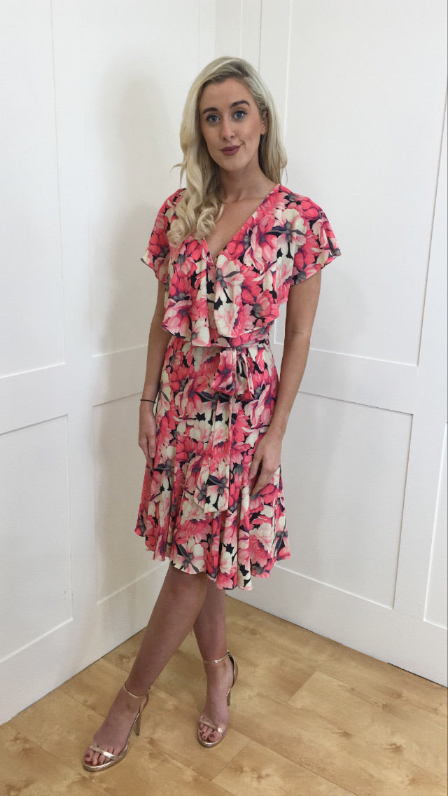 Diva Flora frill dress