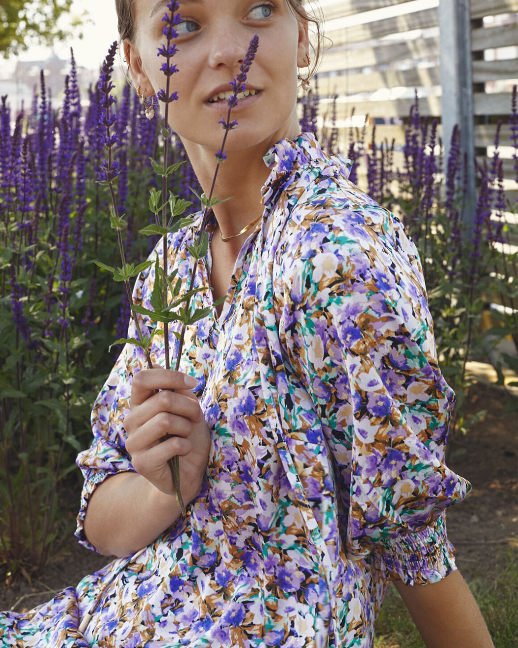 Love669 sale purple floral dress