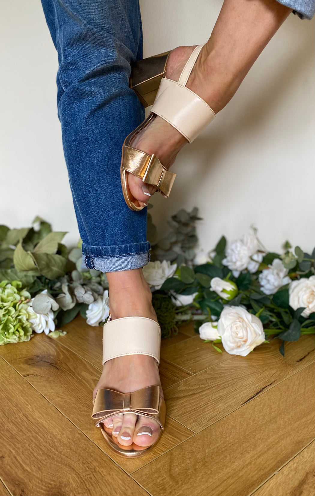Brecon Golden shore heels