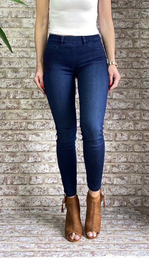 125235 salsa sale Push Up Wonder  dark indigo medium-waisted capri jeggings