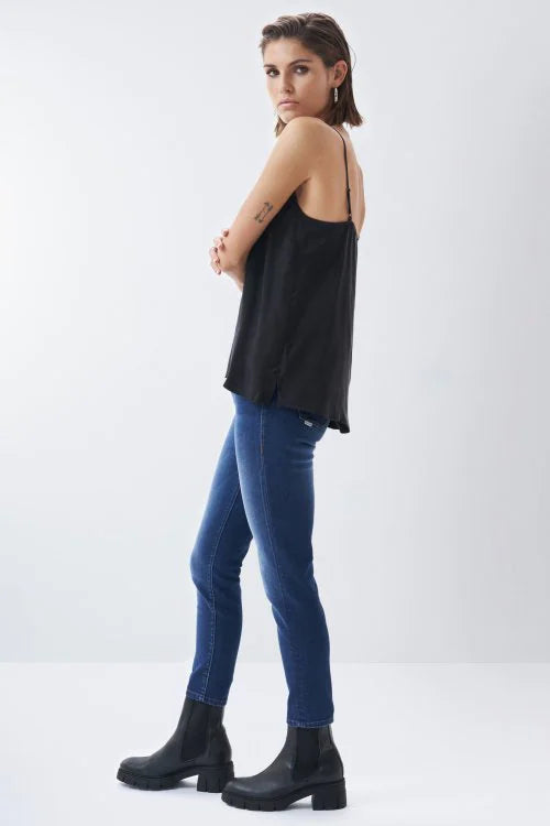 122861 black salsa cami with lace sale