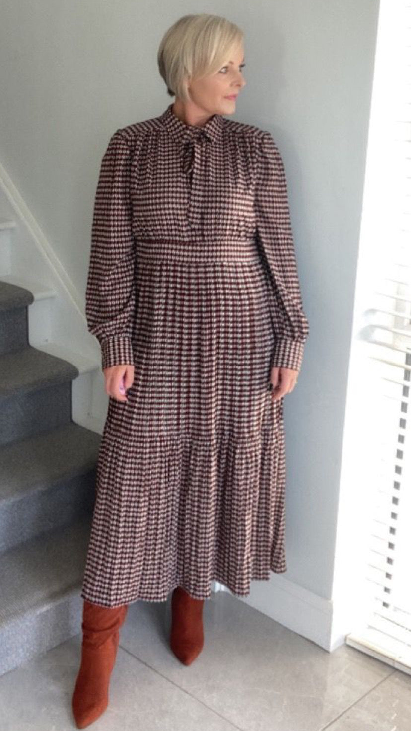 Dalliance traffic navy print dress sale