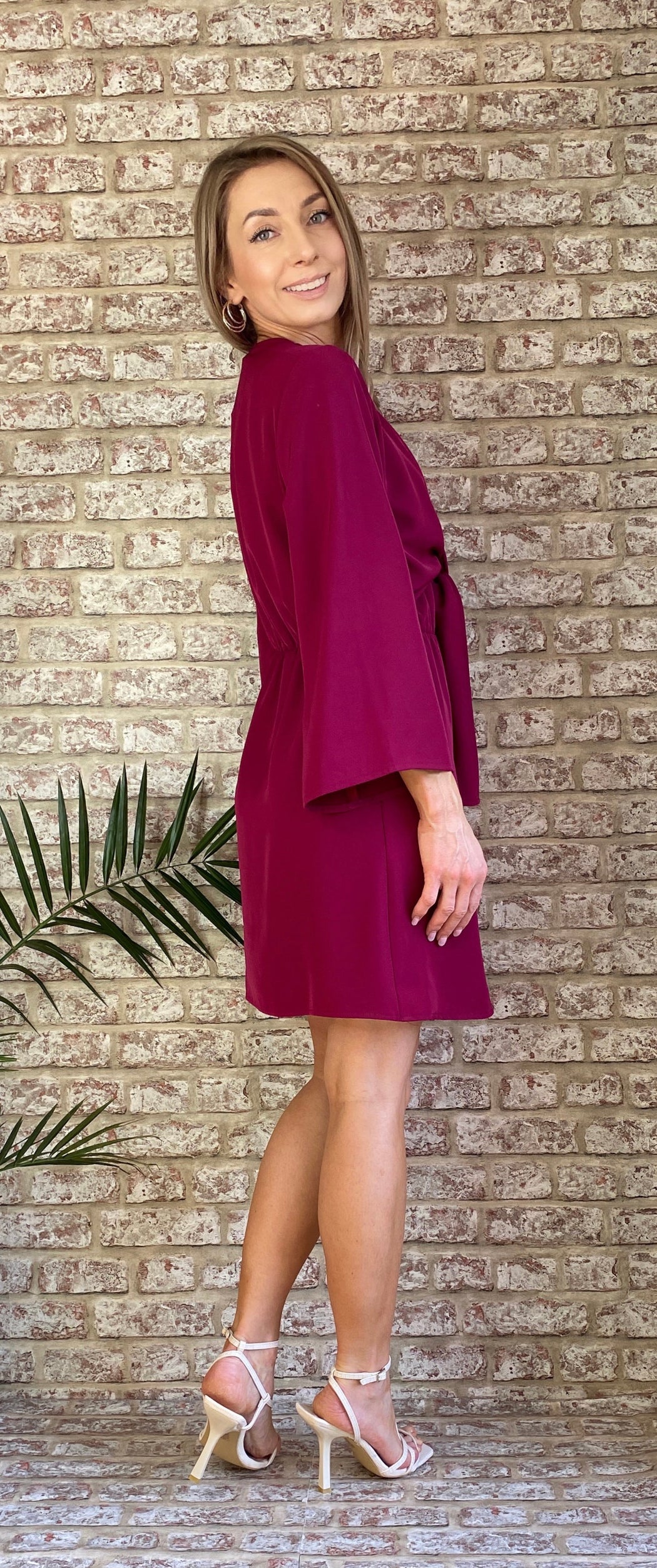 Arzene sale magenta dress