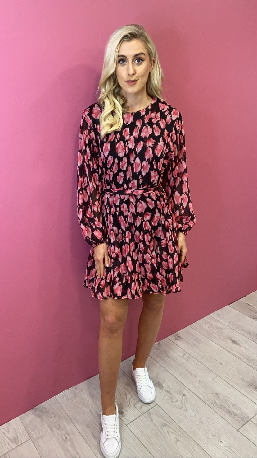 Black red Ivivi floral dress