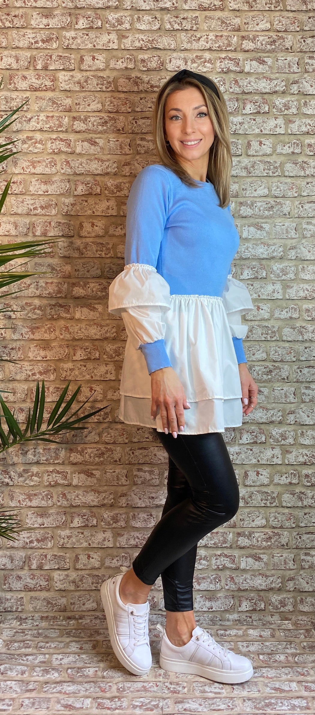 Jessica Blue peplum hem  Knit