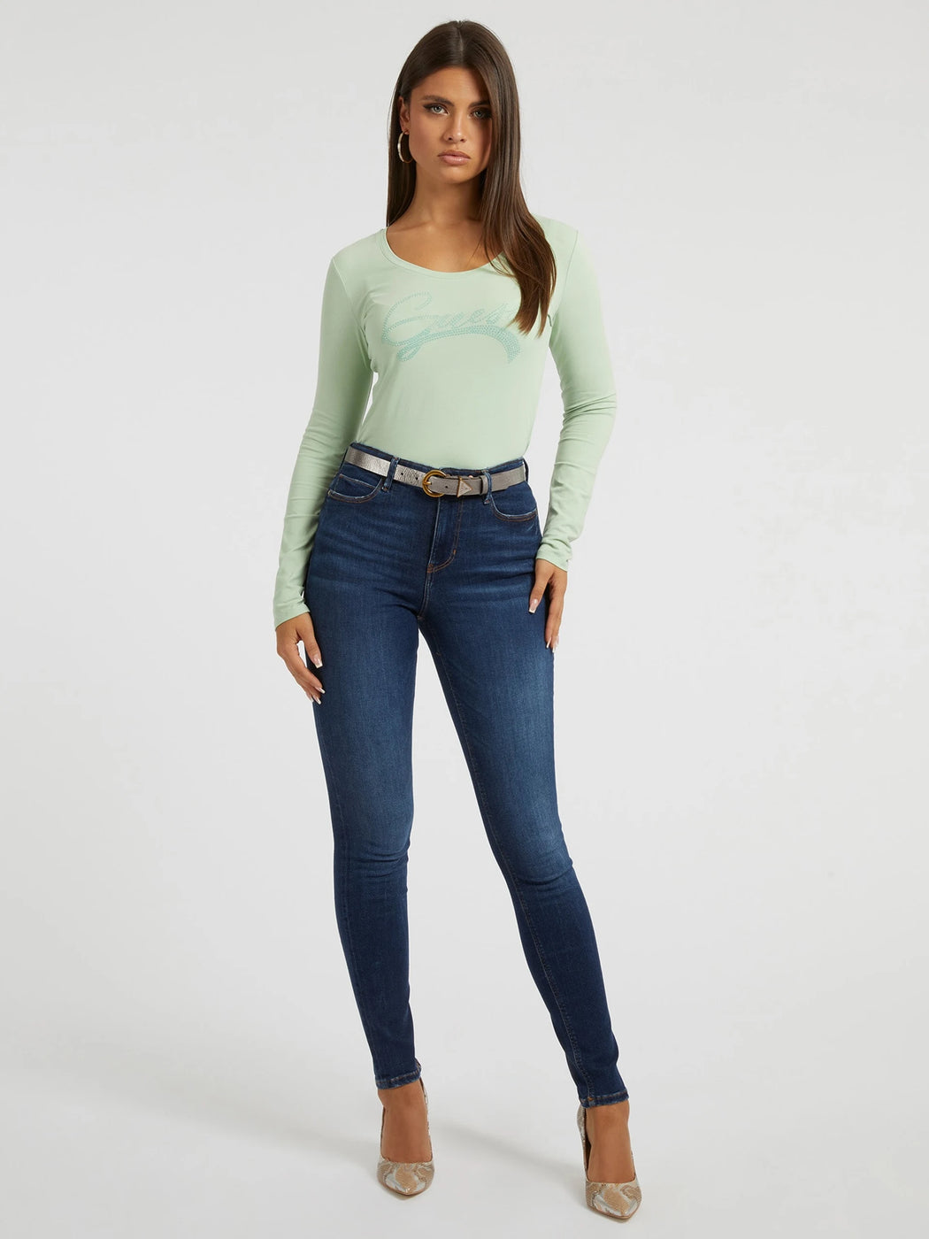 Guess Annette W2YA99D4Q03 skinny mid waist jean