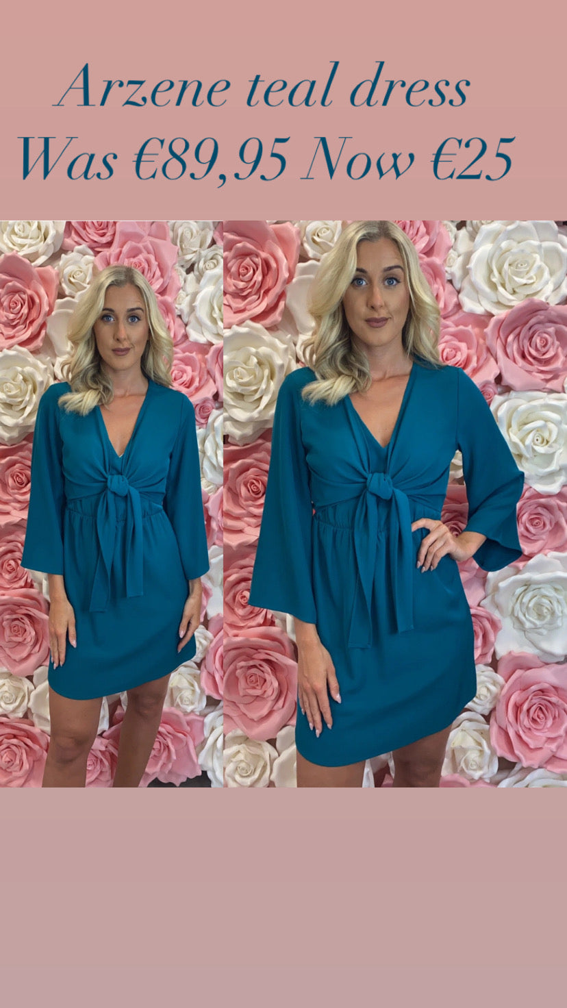 Arzene sale teal dress