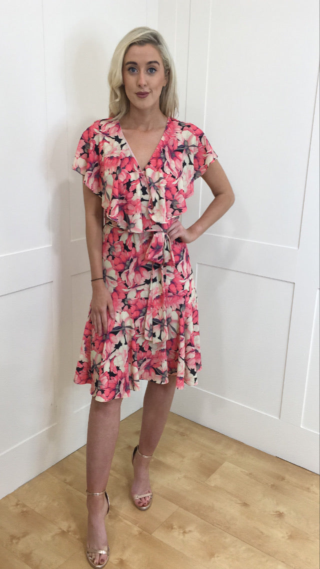 Diva Flora frill dress