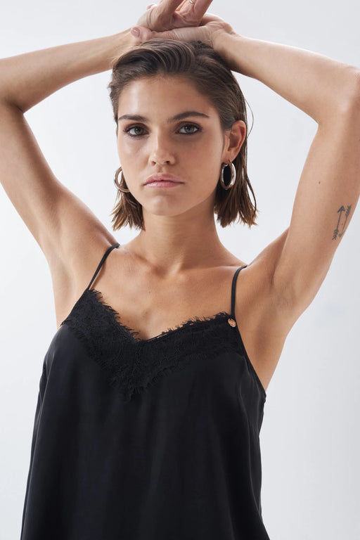122861 black salsa cami with lace sale