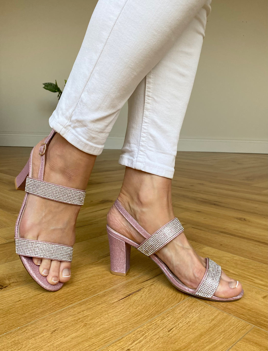 Pink gem millhouse heels