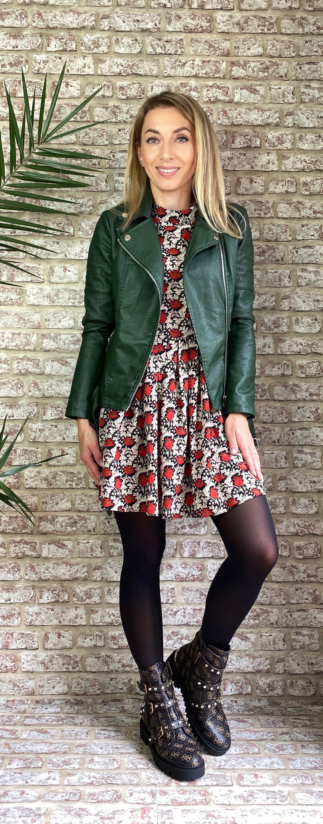 Sabbie traffic red mini dress