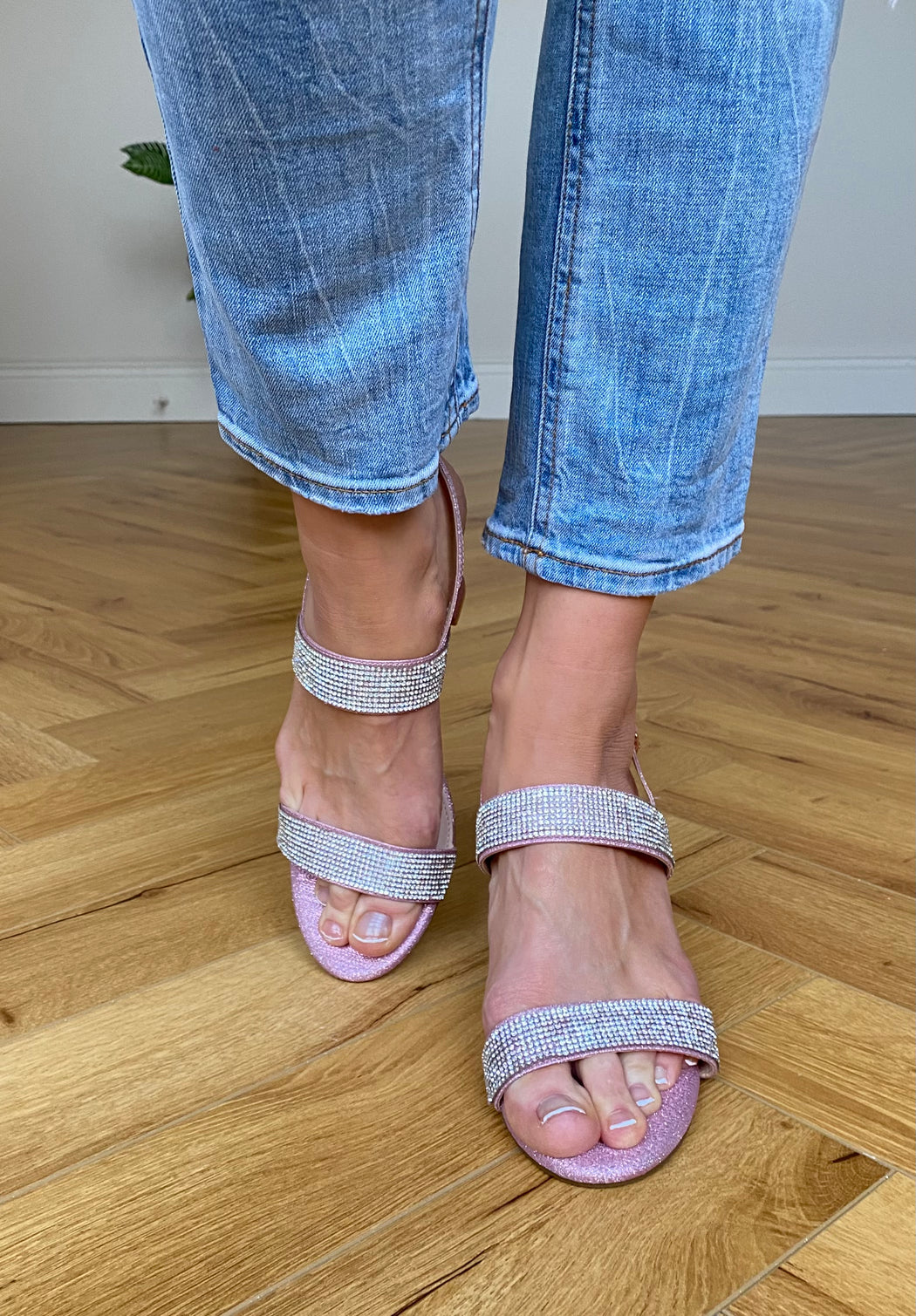 Pink gem millhouse heels