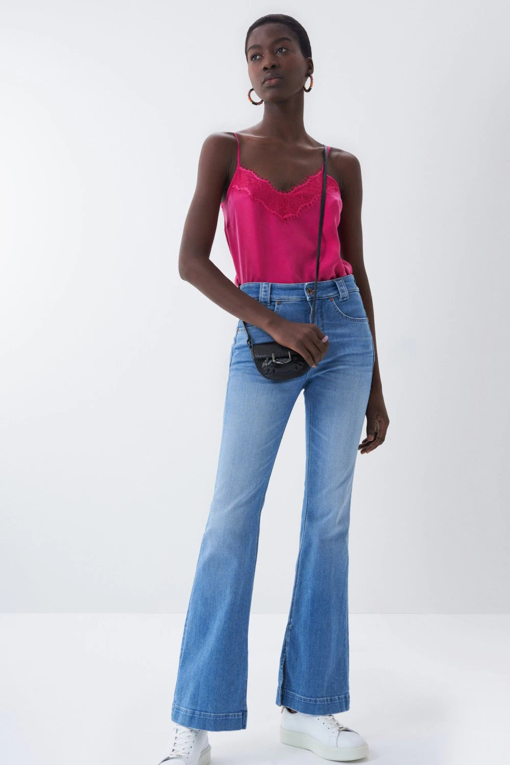 122861 salsa pink cami with lace sale