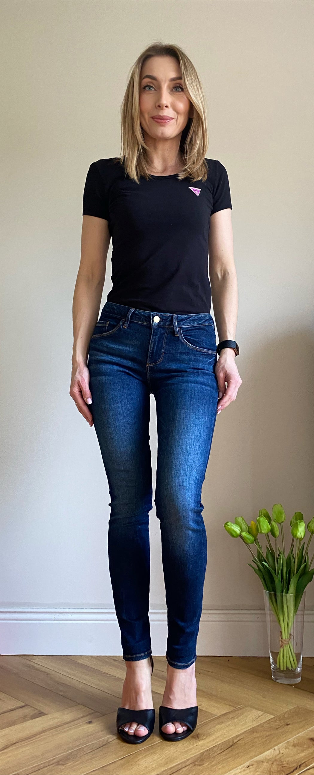 Guess Annette W2YA99D4Q03 skinny mid waist jean