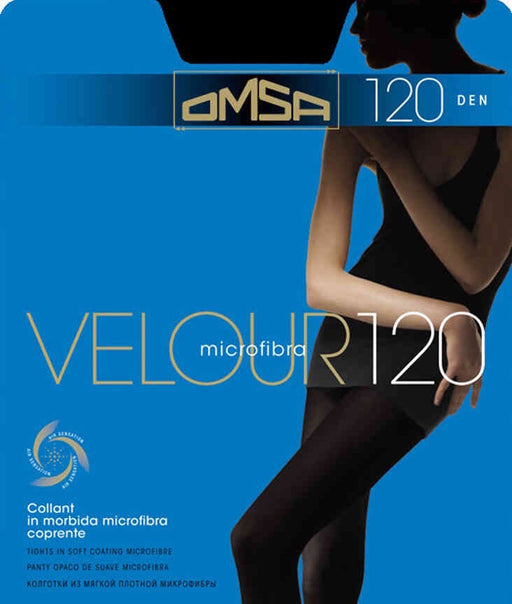 Omsa 120 Den Black tights