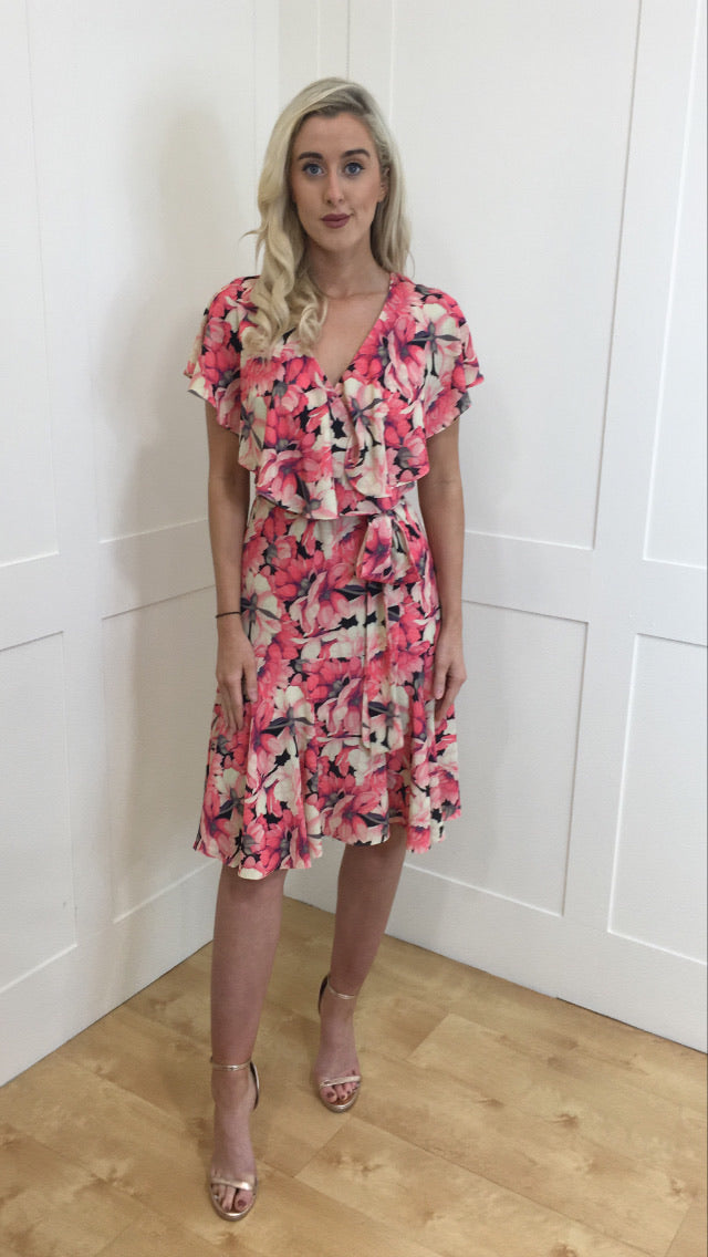 Diva Flora frill dress