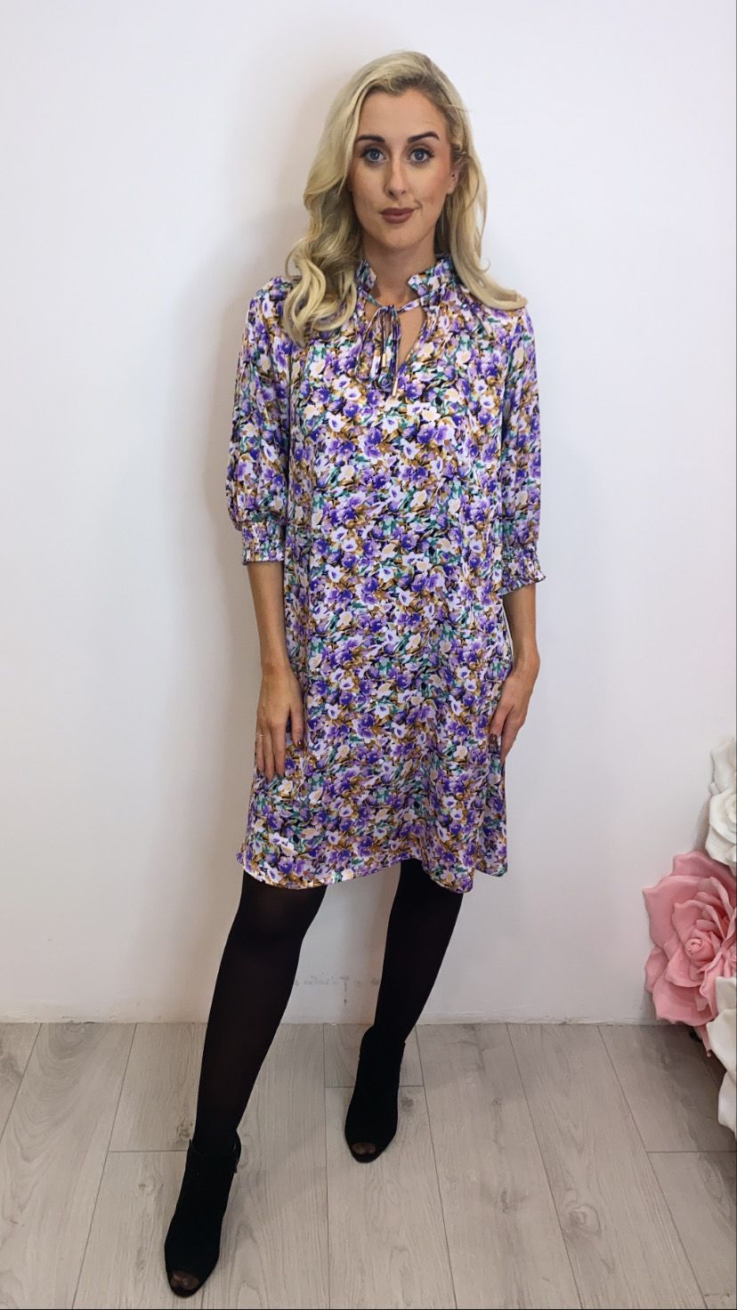 Love669 sale purple floral dress