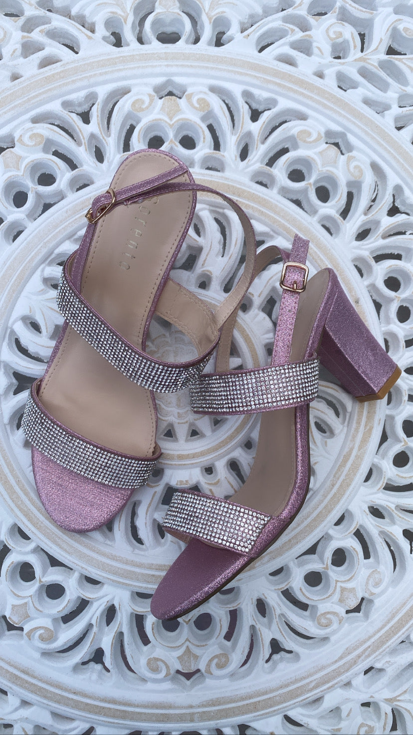 Pink gem millhouse heels