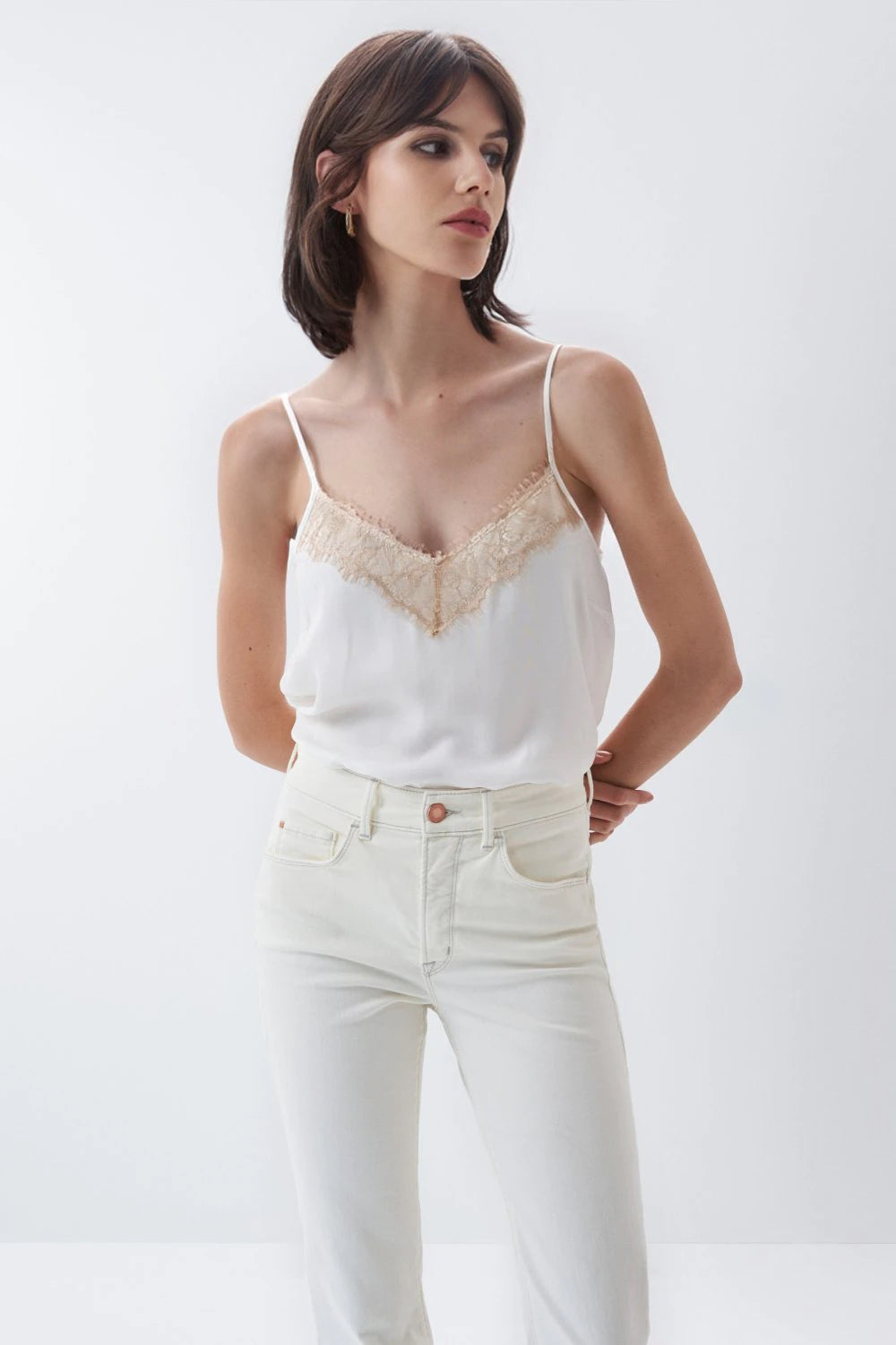 122861 Ivory fringed salsa cami sale
