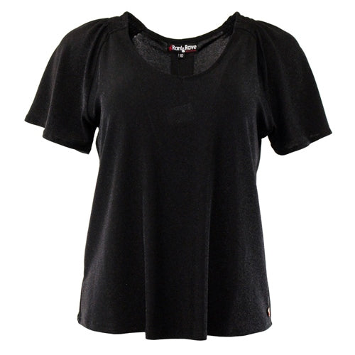 Black Ava lurex top rr