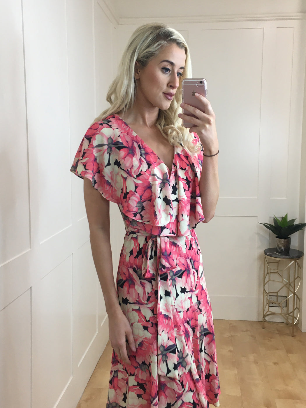 Diva Flora frill dress