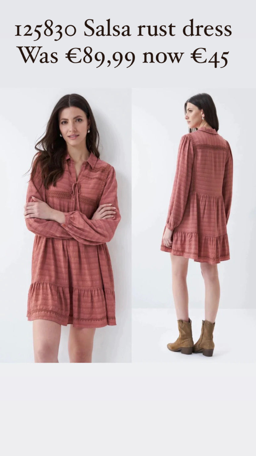 125830 Salsa rust dress sale