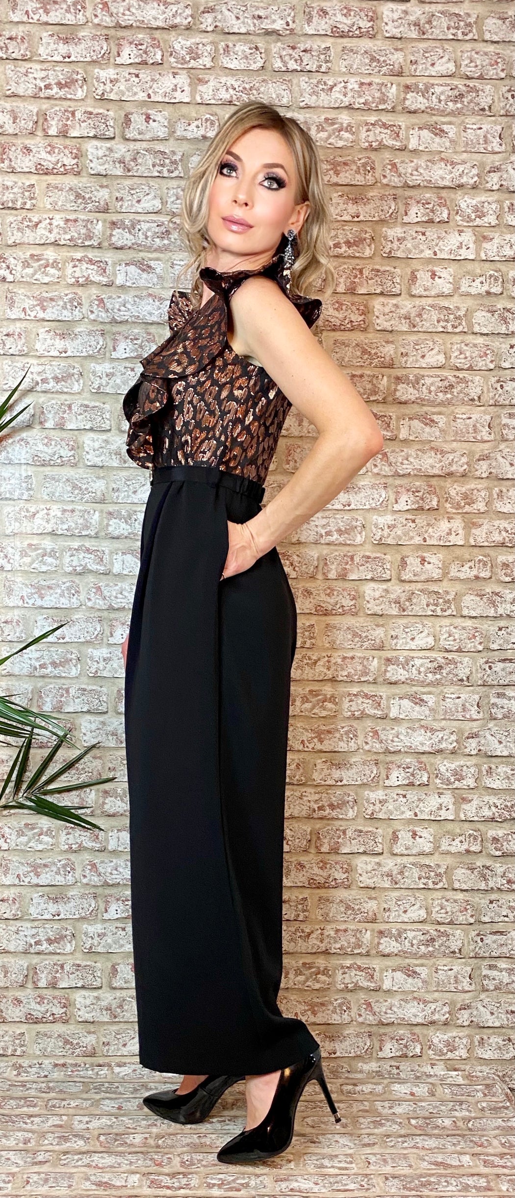 Ela Metallic jumpsuit